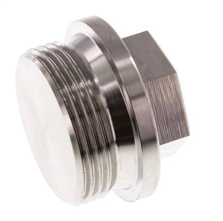Plug G1 1/4'' Stainless steel with Collar and External Hex 40bar (562.0psi)