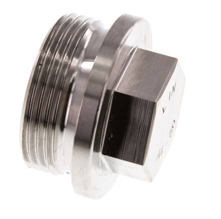 Plug G1 1/4'' Stainless steel with Collar and External Hex 40bar (562.0psi)