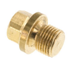 Plug G1/8'' Brass with Collar and External Hex 16bar (224.8psi) [5 Pieces]