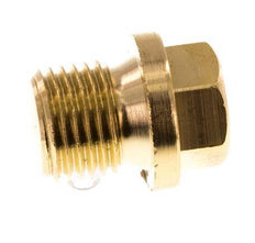 Plug G1/4'' Brass with Collar and External Hex 16bar (224.8psi) [5 Pieces]
