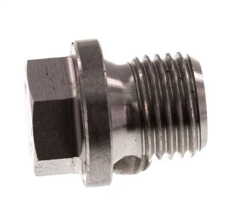 Plug G1/4'' Stainless steel with Collar and External Hex 40bar (562.0psi)