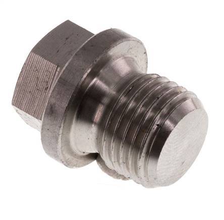 Plug G1/4'' Stainless steel with Collar and External Hex 40bar (562.0psi)