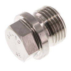 Plug G1/2'' Stainless steel with Collar and External Hex 40bar (562.0psi)