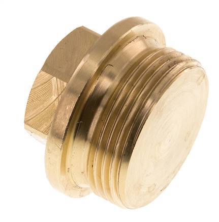 Plug G1 1/4'' Brass with Collar and External Hex 16bar (224.8psi)