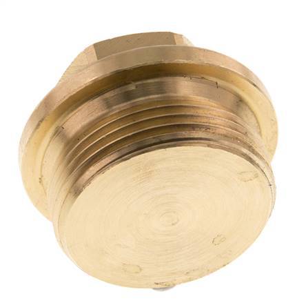 Plug G1 1/4'' Brass with Collar and External Hex 16bar (224.8psi)