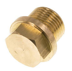Plug G3/8'' Brass with Collar and External Hex 16bar (224.8psi) [2 Pieces]