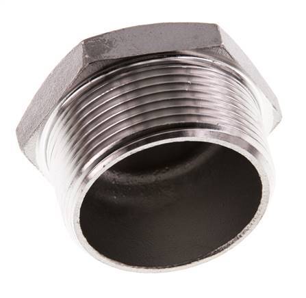 Plug R1 1/2'' Stainless steel with External Hex 16bar (224.8psi)