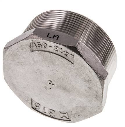 Plug R2 1/2'' Stainless steel with External Hex 16bar (224.8psi)