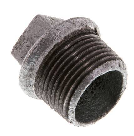 Plug R3/4'' Malleable cast iron with External Square 25bar (351.25psi) [5 Pieces]