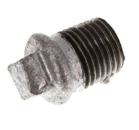 Plug R1/4'' Malleable cast iron with External Square 25bar (351.25psi) [10 Pieces]