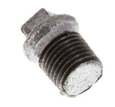 Plug R1/4'' Malleable cast iron with External Square 25bar (351.25psi) [10 Pieces]