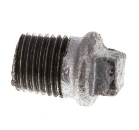 Plug R1/4'' Malleable cast iron with External Square 25bar (351.25psi) [10 Pieces]