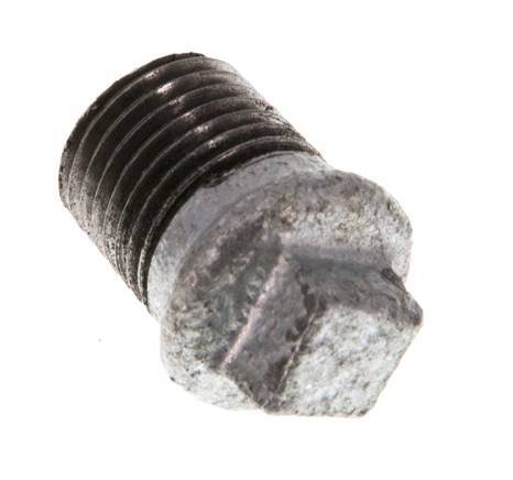 Plug R1/4'' Malleable cast iron with External Square 25bar (351.25psi) [10 Pieces]