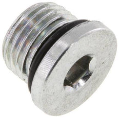 Plug UNF 1/2''-20 Steel NBR with Internal Hex 630bar (8851.5psi) [2 Pieces]