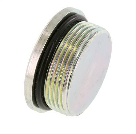 Plug UN 1-5/8''-12 Steel NBR with Internal Hex 250bar (3512.5psi)
