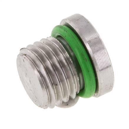 Plug UNF 7/16''-20 Stainless steel FKM with Internal Hex 630bar (8851.5psi)