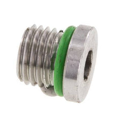 Plug UNF 7/16''-20 Stainless steel FKM with Internal Hex 630bar (8851.5psi)