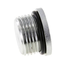 Plug UN 1-1/16''-12 Steel NBR with Internal Hex 400bar (5620.0psi)