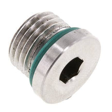 Plug UNF 9/16INCH-18 Stainless steel FKM with Internal Hex 630bar (8851.5psi)