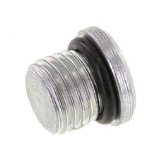 Plug UNF 7/16''-20 Steel NBR with Internal Hex 630bar (8851.5psi) [2 Pieces]