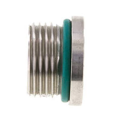 Plug UN 1-1/16''-12 Stainless steel FKM with Internal Hex 400bar (5620.0psi)