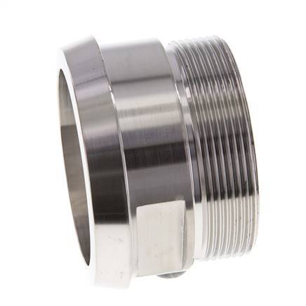 DIN 11851 Sanitary (Dairy) Fitting 86mm Cone x G2 1/2 inch Male Stainless Steel