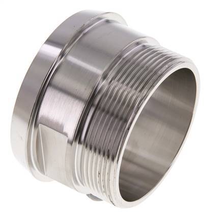 DIN 11851 Sanitary (Dairy) Fitting 86mm Cone x G2 1/2 inch Male Stainless Steel