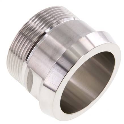 DIN 11851 Sanitary (Dairy) Fitting 68mm Cone x G2 inch Male Stainless Steel