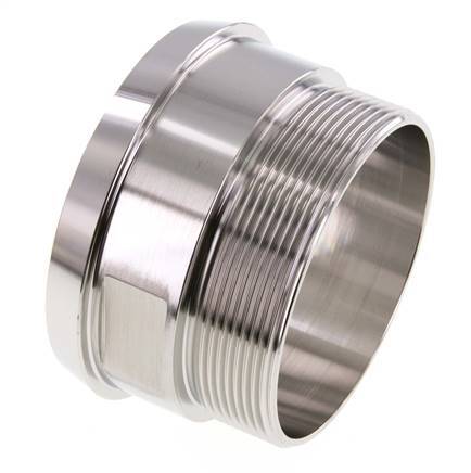 DIN 11851 Sanitary (Dairy) Fitting 100mm Cone x G3 inch Male Stainless Steel