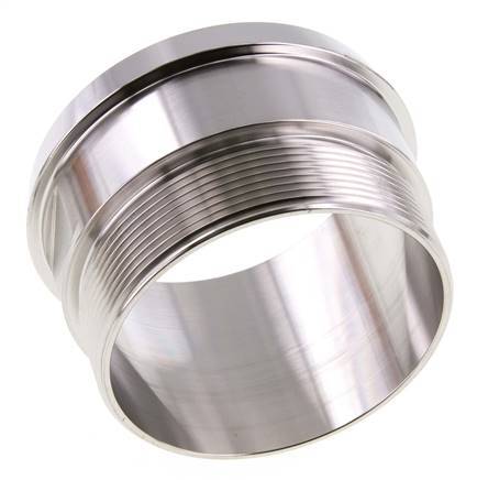 DIN 11851 Sanitary (Dairy) Fitting 100mm Cone x G3 inch Male Stainless Steel