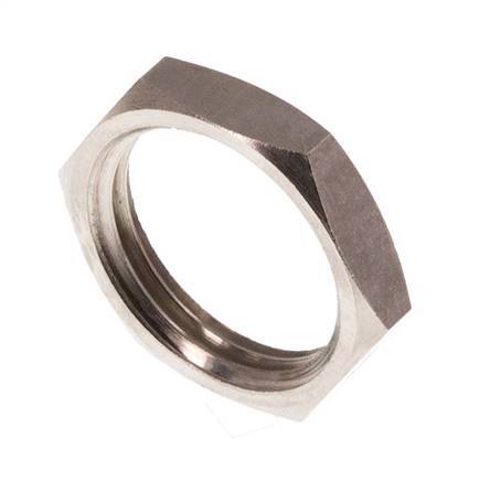 Lock Nut G3/8'' Nickel Plated Brass [10 Pieces]