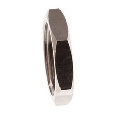 Lock Nut G3/8'' Nickel Plated Brass [10 Pieces]