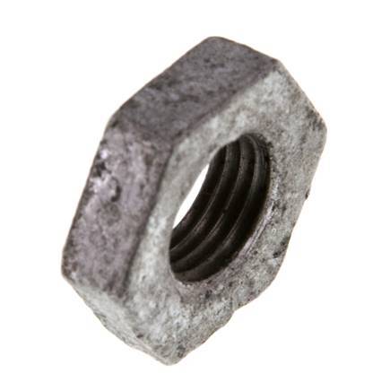 Lock Nut Rp1/4'' Malleable Cast Iron [5 Pieces]