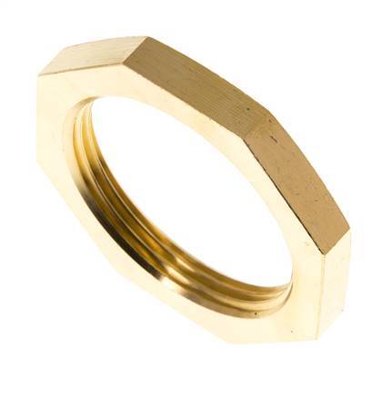 Lock Nut G1 1/2'' Brass