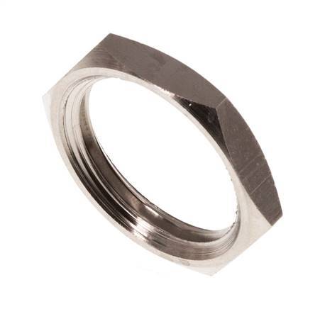 Lock Nut G1/2'' Nickel Plated Brass [10 Pieces]