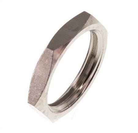 Lock Nut G1/2'' Nickel Plated Brass [10 Pieces]