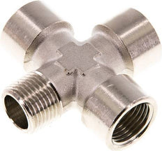 Cross Fitting R1/2'' Male - G1/2'' Female Nickel plated Brass 16 bar (224.8 psi)