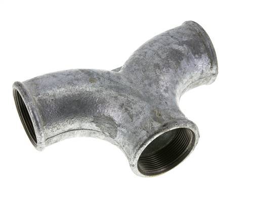 Tee Fitting Rp2'' Female Malleable cast iron 25bar (351.25psi)