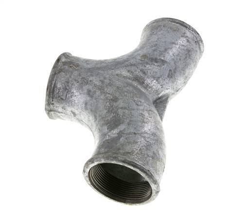 Tee Fitting Rp2'' Female Malleable cast iron 25bar (351.25psi)