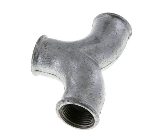 Tee Fitting Rp1'' Female Malleable cast iron 25bar (351.25psi)