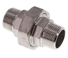 Union Straight Connector R1'' Stainless Steel Flat Seal PTFE 16bar (224.8psi)