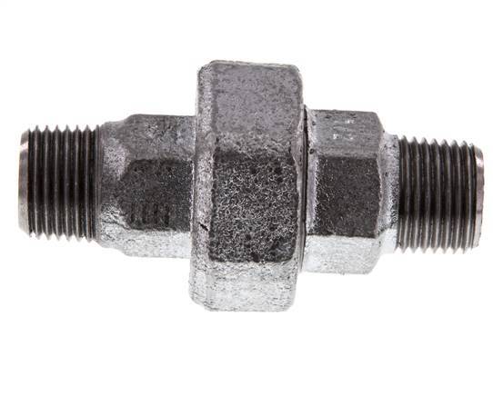 Union Straight Connector R1/2'' Cast Iron Flat Seal 25bar (351.25psi)
