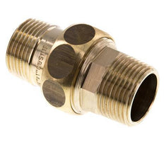 Union Straight Connector R1'' Brass Flat Seal Centellen 16bar (224.8psi)