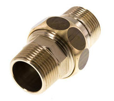 Union Straight Connector R1'' Brass Flat Seal Centellen 16bar (224.8psi)