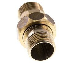 Union Straight Connector R1'' Brass Flat Seal Centellen 16bar (224.8psi)