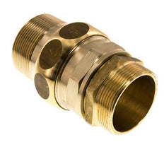 Union Straight Connector R2'' Brass Flat Seal Centellen 16bar (224.8psi)