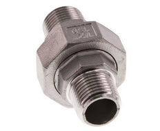 Union Straight Connector R1/2'' Stainless Steel Flat Seal PTFE 16bar (224.8psi)