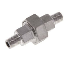 Union Straight Connector R1/8'' Stainless Steel Flat Seal PTFE 16bar (224.8psi)