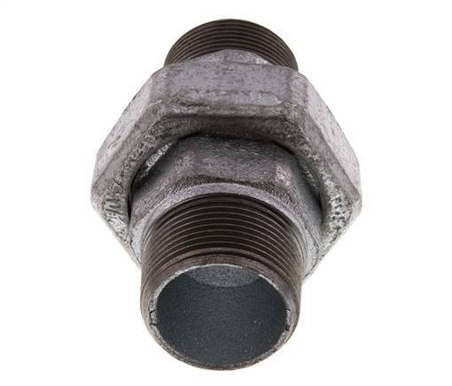 Union Straight Connector R1 1/4'' Cast Iron Flat Seal 25bar (351.25psi)