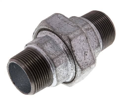 Union Straight Connector R1 1/4'' Cast Iron Flat Seal 25bar (351.25psi)